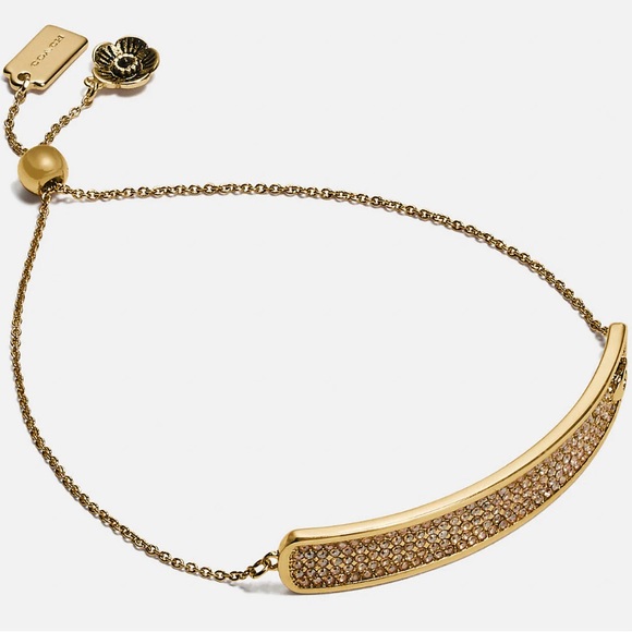 Coach Pave Slider Bracelet,nwt. - Picture 2 of 3